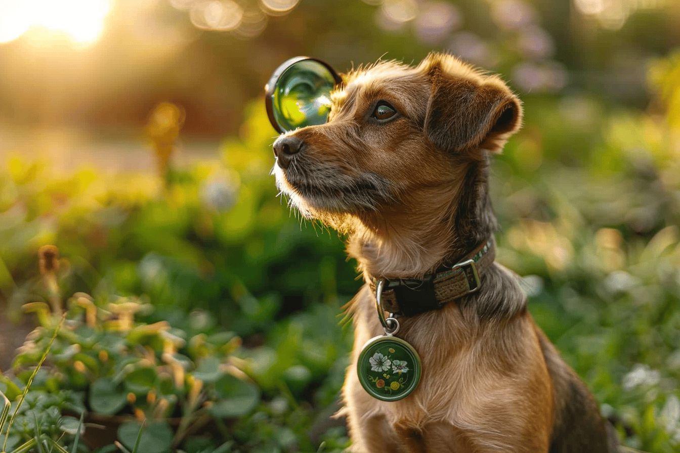 Collier anti-tiques et anti-puces naturel pour chien : achat en ligne à prix réduit