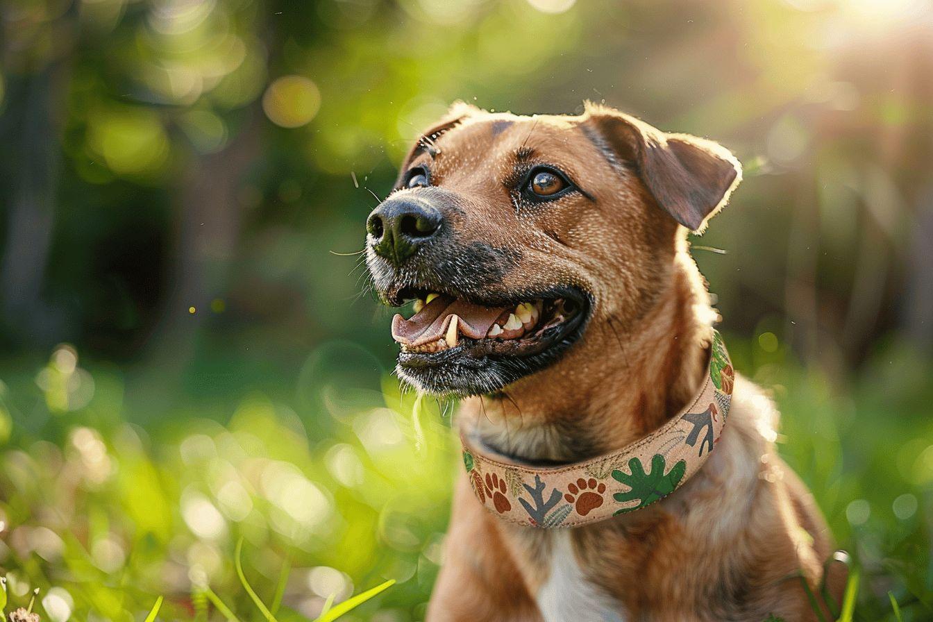 Collier anti-tiques et anti-puces naturel pour chien : achat en ligne à prix réduit