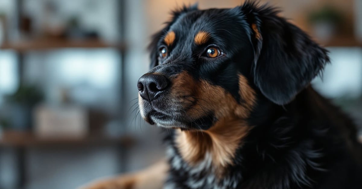Races gros chiens : portrait photojournalistique d'un grand chien en pleine nature, lumière naturelle