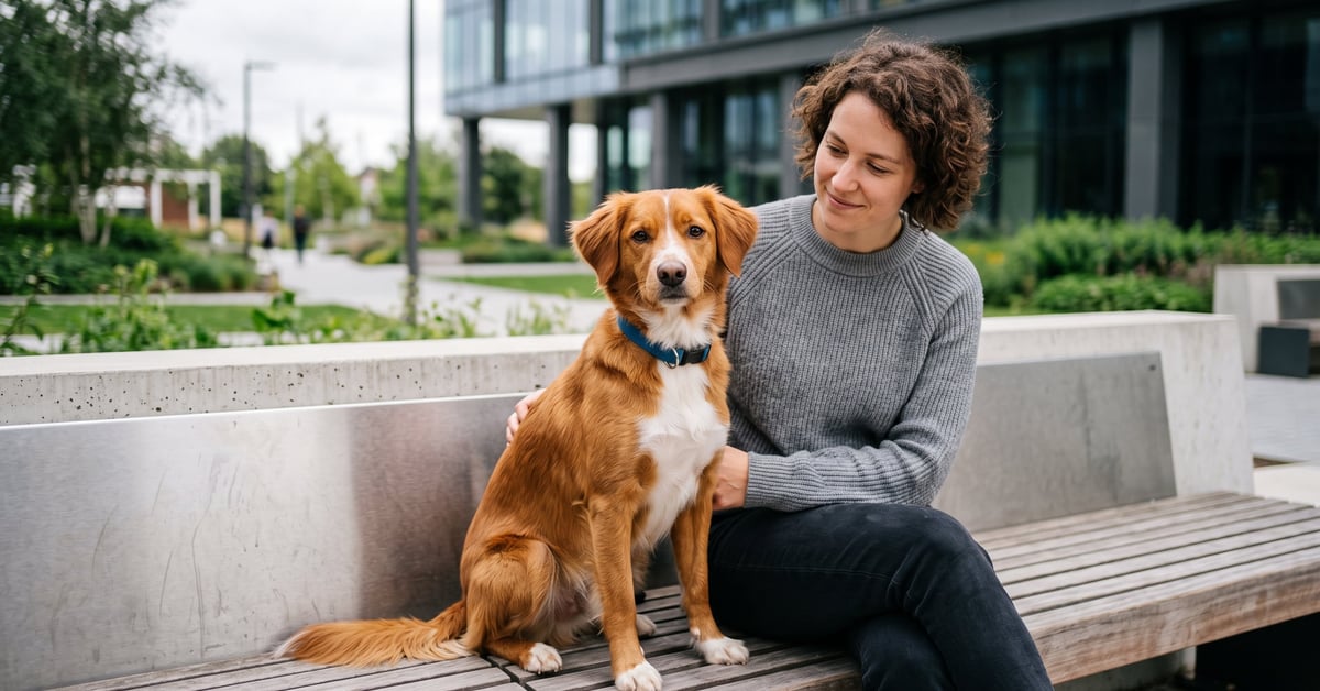 Animal de compagnie en anglais : chat et chien ensemble dans un cadre moderne et chaleureux