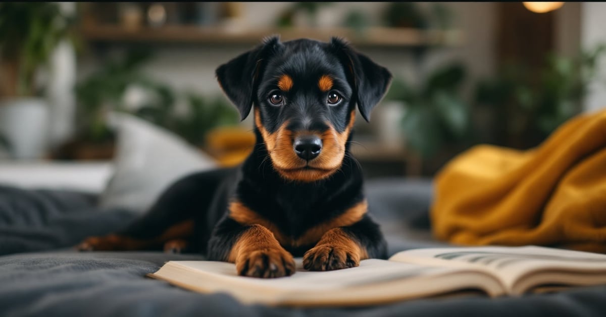 Chien dobermann au regard vif et à la silhouette élancée, en pleine lumière naturelle